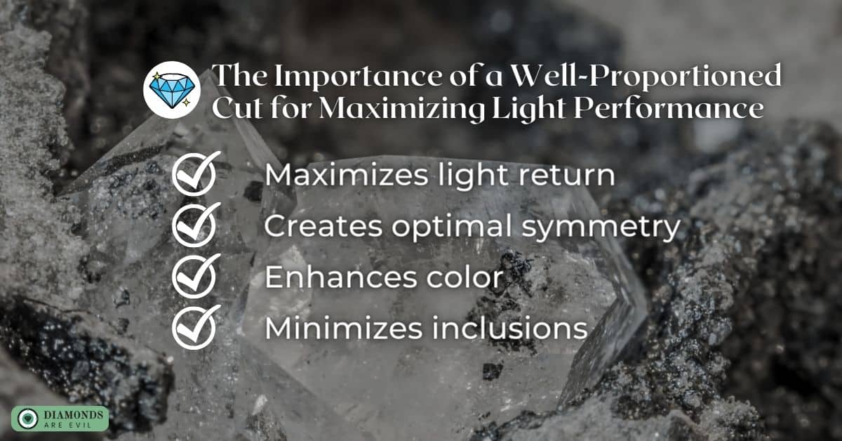 The Importance of a Well-Proportioned Cut for Maximizing Light Performance