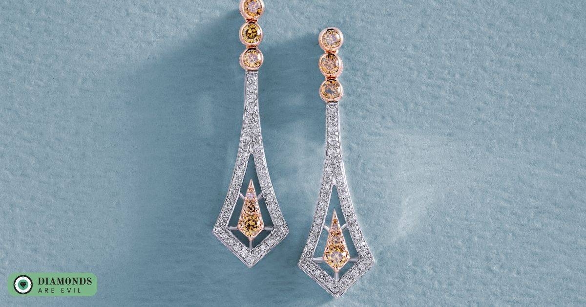 The Striking Diamond Drop Earrings