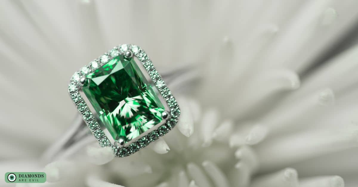 Marquise Cut Emerald Engagement Ring