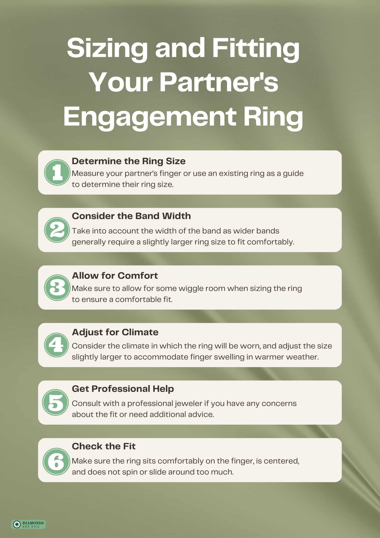 Sizing and Fitting Your Partner's Engagement Ring