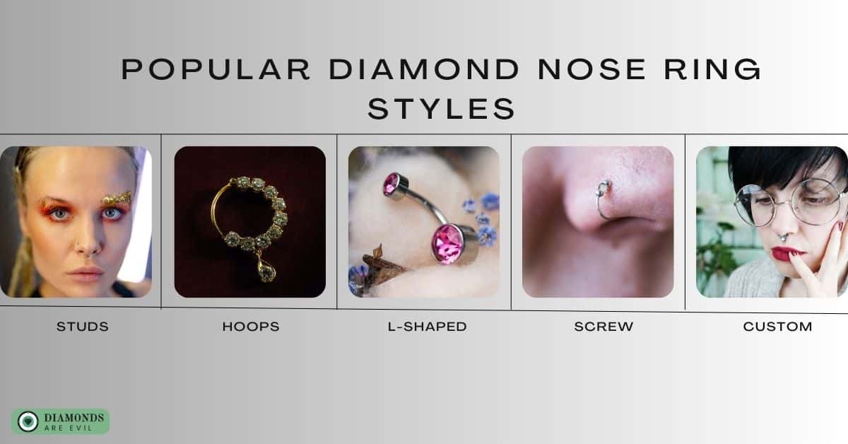 Popular Diamond Nose Ring Styles